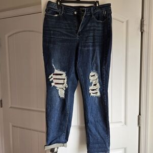 Judy Blue Distressed Blue Jeans